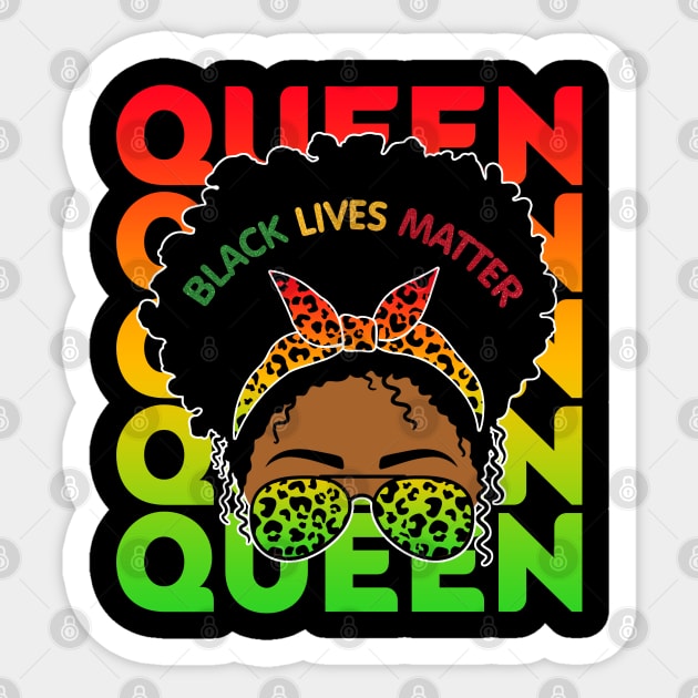 Black Lives Matter, Black Girl Magic, Black Queen, Black Women Sticker by UrbanLifeApparel